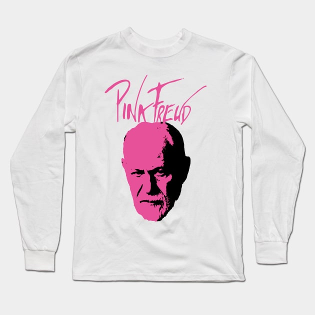 Pink Freud Long Sleeve T-Shirt by jonah block